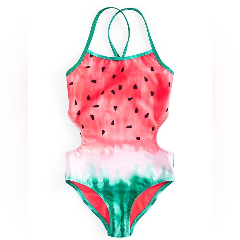 Breaking Waves Watermelon Swimsuit NWT